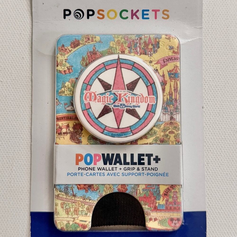 Walt Disney World Parks 2022 50th Anniversary Vault Magic Kingdom Map PopWallet+